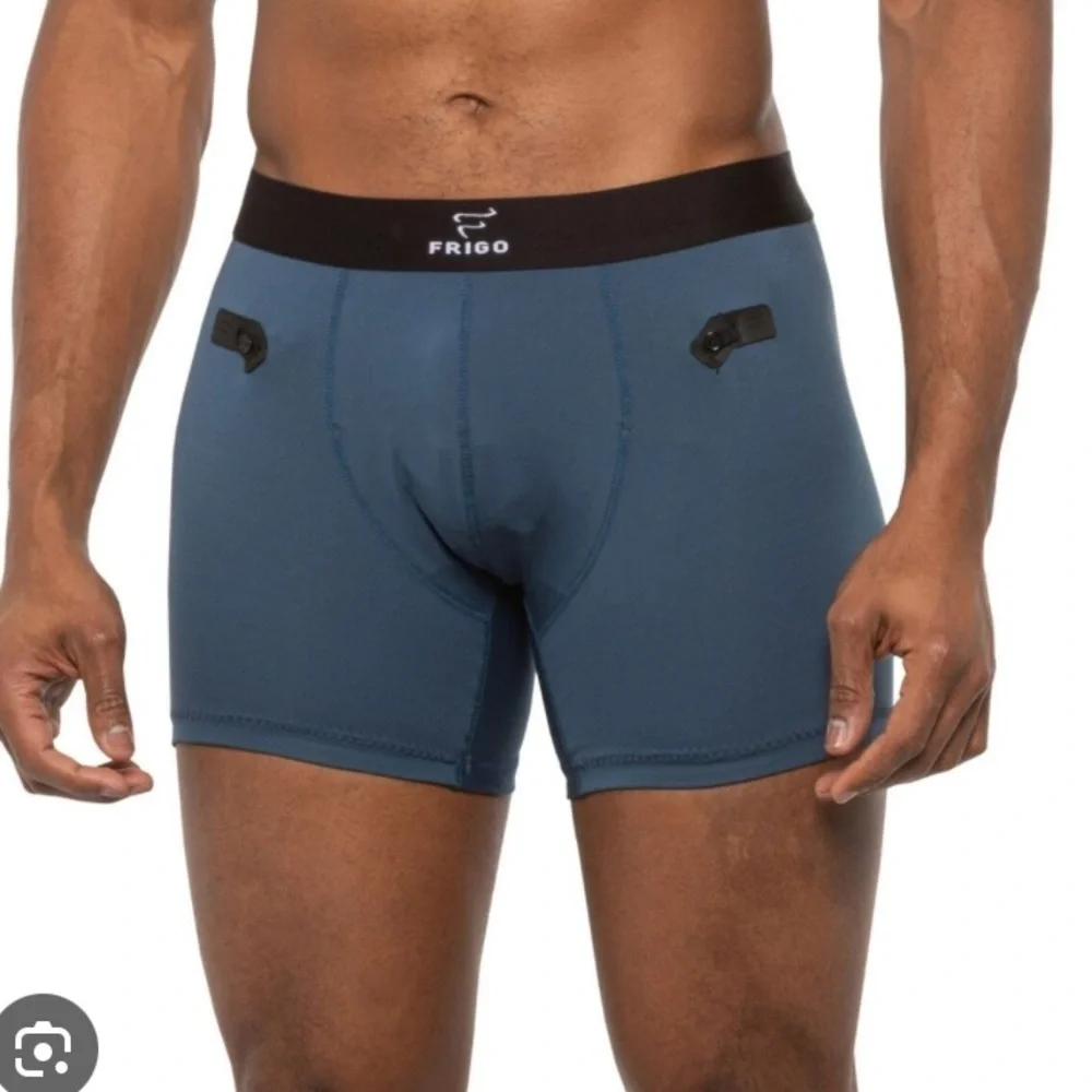 Frigo Men’s Briefs 3 Pair coolmax stretch collection trunks size Medium Blue NWT